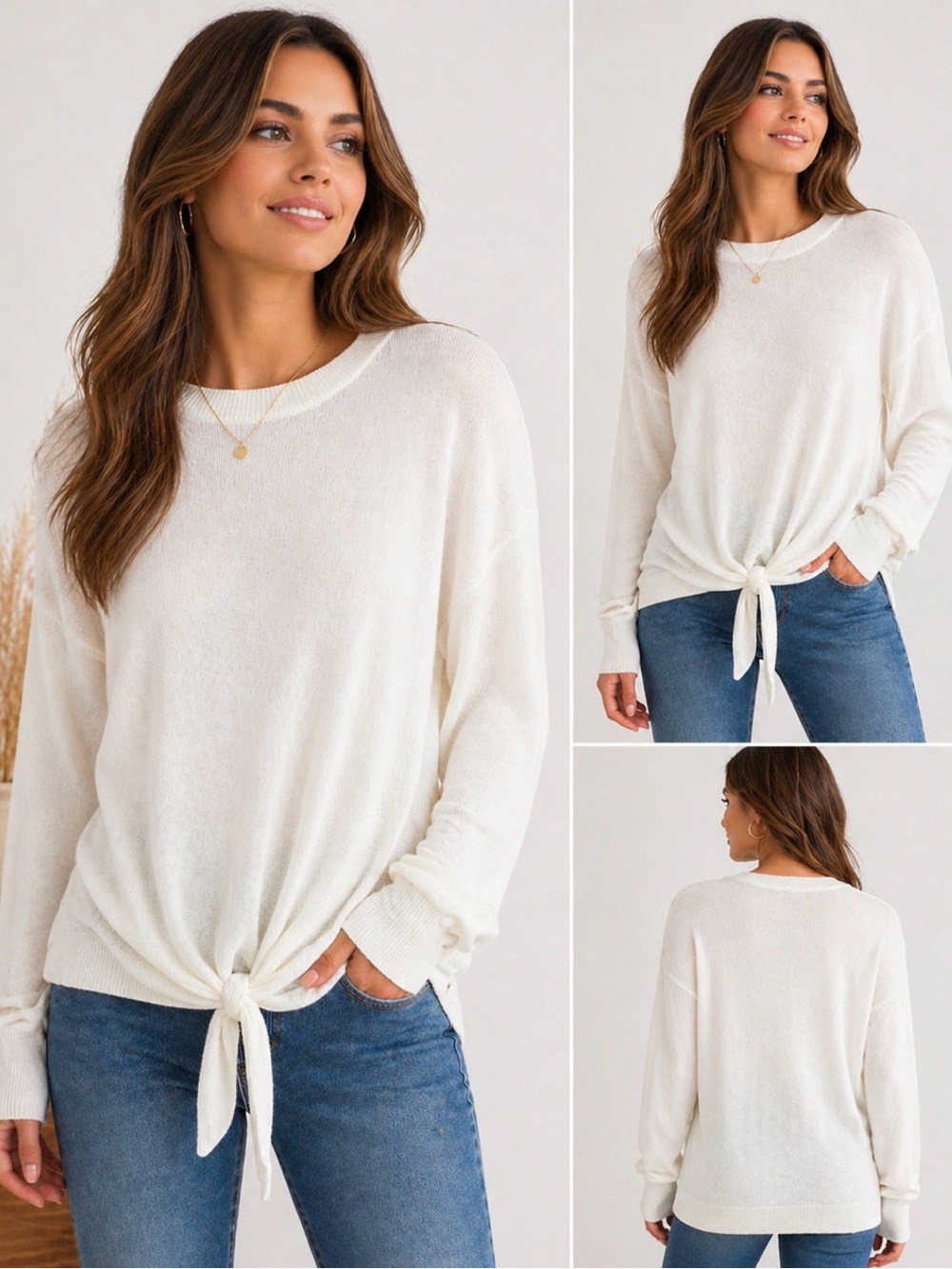 Westbound Ivory Sweater XL NWT $49 🤍 Lightweight Cozy Basic